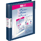 Veloflex Präsentationsringbücher VELODUR/1143150 DIN A4 blau 2-Ring 25 mm