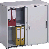 C+P Schiebetürenschrank/5722-000 H72xB80xT40 cm lichtgrau