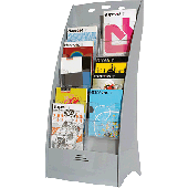 Paperflow Prospektständer/2858-35 H108,2xB48,8xT34cm Alu Kunststoff