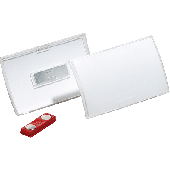 Durable Namensschild Click Fold (40x75) aus PP/8212-19 40 x 75 mm farblos Inh.10