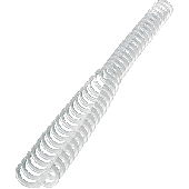 ibico Binderücken ibiClick, 34 Ringe, 12mm frosted clear/387319E transparent 12mm 95 Blatt Inh.50