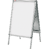 Nobo Kundenstopper/1902206 A1 / 1145x656x75 mm silber Aluminium/Kunststoff