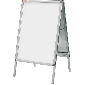 Nobo Kundenstopper/1902207 A2 / 898x482x75 mm silber Aluminium/Kunststoff
