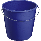 Eimer mit Stahlbügel/84153 blau Inh.5 l