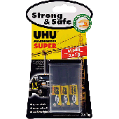 UHU Alleskleber Super Strong & Safe MINIS 3x1g/44305 Blisterkarte Inh.3 x 1 g