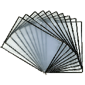 Tarifold Sichttafeln Sterifold Technik/114507 A4  schwarz  PVC + silber  Inh.10
