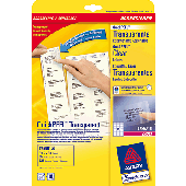 Avery Zweckform Adressetikett QuickPeel/L7560-25 63,5x38,1 mm transparent Polyester Inh.525