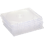 Compucessory CD Hüllen transparent/442471 Slimcase Inh.10