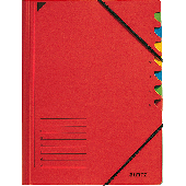 Leitz Ordnungsmappe/3907-00-25 245x320 mm für:A4 rot 7-teilig 400 g/qm