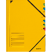 Leitz Ordnungsmappe/3907-00-15 245x320 mm für:A4 gelb 7-teilig 400 g/qm
