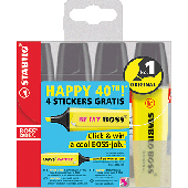 Stabilo Boss Original Leuchtmarkierer/70/4 2 + 5 mm sortiert Inh.4