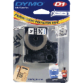 Dymo Schriftband  5,5/S0718210 12 mm x 5,5 m schwarz / weiß Polyester
