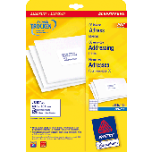 Avery Zweckform Adress-Etiketten/J8160-25 63,5x38,1 mm weiß spezialbeschichtet Inh.525