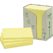 Post-it Haftnotiz Recycling/655-1T 127 x 76 mm gelb Inh.16