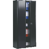 Light Flügeltürenschrank/E782A04433 H1950xB914xT400 mm schwarz Stahl