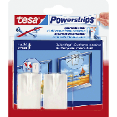 Tesa Powerstrips Bilder-Nagel/58031-00020-00 weiß Inh.2 Haken, 4 Strips