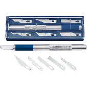 WEDO Skalpell-Set Nr. 78722 15cm silber/blau