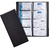 Durable Visitenkartenbuch Visifix 192/2402-01 253x115 mm schwarz genarbte Folie Inh.für 192 Karten