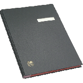Elba Unterschriftenmappe/41403SW für DIN A4 schwarz PVC