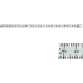 Rumold Stahllineal 50 cm/323705 silber rostfreier Edelstahl