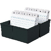 HAN Karteibox DIN A5 quer/975-13 schwarz Kunststoff