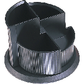 Helit Stifteköcher Linear/H6390595 Ø 150, H 112 schwarz Stifteköcher, drehbar