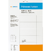Herma Adressetiketten Bogen/4443 70 x 36 mm weiß 20 Blatt Inh.480