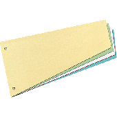 Herlitz Trennstreifen Trapez/10838506 120x230mm weiß Inh.100