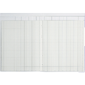 K + E Spaltenbücher Kartonheft m. Kopfleiste/8611661-7116K40KL A 4 blau 16 Spalten 16Spalten Inh.40 Blatt
