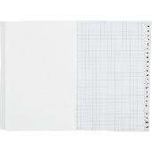 K + E Kladden/8618132-100SB96DR DIN A6 rot kariert 70 g/qm Register  A-Z Inh.96 Blatt