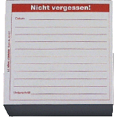 K + E Memoblöcke/8645162 9,8x9,8x5 cm rot Nicht vergessen Inh.500 Blatt