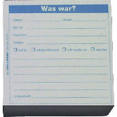 K + E Memoblöcke/8645164 98x98x50 mm blau Was war? Inh.500 Blatt