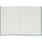 K + E Geschäftsbuch Deckenband/8615222-300P96 DIN A5 hellblau kariert 80 g/qm Inh.96 Blatt