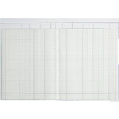 K + E Spaltenbücher Kartonheft m. Kopfleiste/8611061-7106K40KL A 4 blau 6 Spalten Inh.40 Blatt
