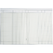 K + E Spaltenbücher Kartonheft m. Kopfleiste/8611041-7104K40KL A 4 blau 4 Spalten Inh.40 Blatt