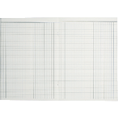 K + E Spaltenbücher Kartonheft fester Kopf/8614511-614K40 A4 blau 2 Spalten Inh.40 Blatt