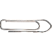 Briefklammern/110024 26 mm verzinkt spitz Inh.100