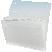 Rexel Fächermappe/2102033 B330xH245xT30 mm transparent klar 6-teilig 700 my