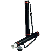 Rumold Zeichenrollen-Köcher/ZR6611 620-1050 mm - Ø80 mm schwarz Polyethylen