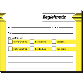 Sigel Begleitnotiz Haftblock/HF142 100x75 mm Inh.50 BL