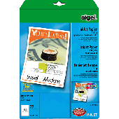 Sigel InkJet-Papier spezialbeschichtet/IP186 A4 hochweiß 160 g/qm Inh.25