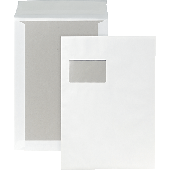 Mailmedia Papprückwandtaschen C4, HK/P40288 weiß 120 g/qm Inh.100