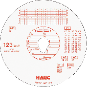 RNK Tachoscheiben 100er Pack 125 km/h Automatic, Haug-Nr. 125 151/3101 Ø12 cm