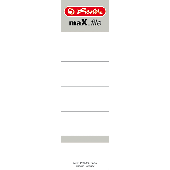 Herlitz Einsteckrückenschilder/9743105 breit weiß Karton 190 g/qm Inh.10
