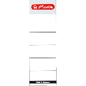 Herlitz Rückenschilder selbstklebend/5966106 60x190mm weiß Papier breit Inh.10