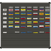 Ultradex Planrecord Stecktafeln/1013 102x77cm schwarz 7,9 kg Inh.1