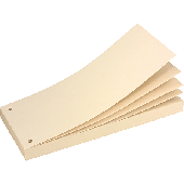 Herlitz Trennstreifenblock/10835718 105x240mm chamois 180 g/qm Inh.70