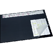 DURABLE Schreibunterlage mit Vollsichtplatte/7204-01 52x65 cm schwarz