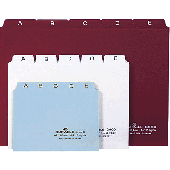 Durable Leitregister/3660-02 DIN A6 weiß PP Inh.Satz