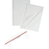 GBC Thermobindemappe A4 220g/m² mit 150mic, Klarsichtfolie/TC080370 3mm Inh.100